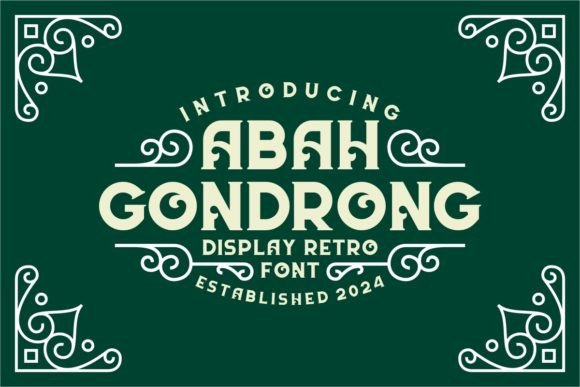 Abah Gondrong Font for Web Design