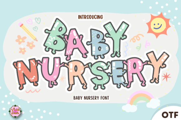 Baby-nursery Font for Creative Projects