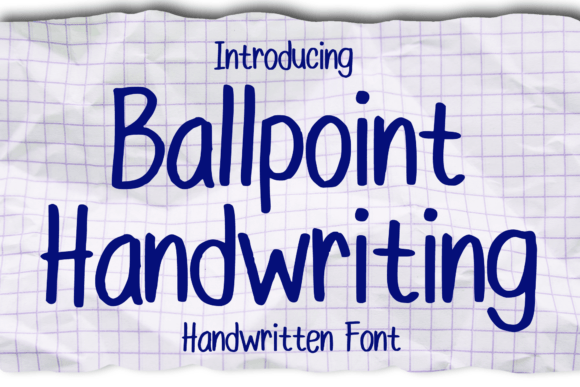 Ballpoint Handwriting Font for Creative Projects