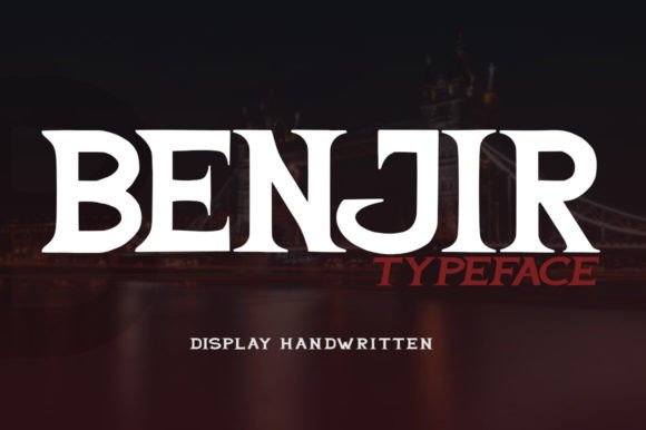 Benjir Typeface: Elegant Display Font