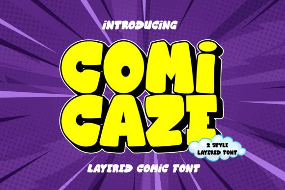 Comicaze: A Bold Display Font for Campaigns