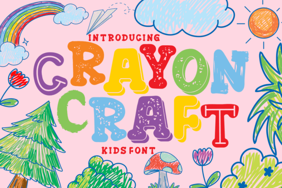 Crayon Craft Font for Creative Brands