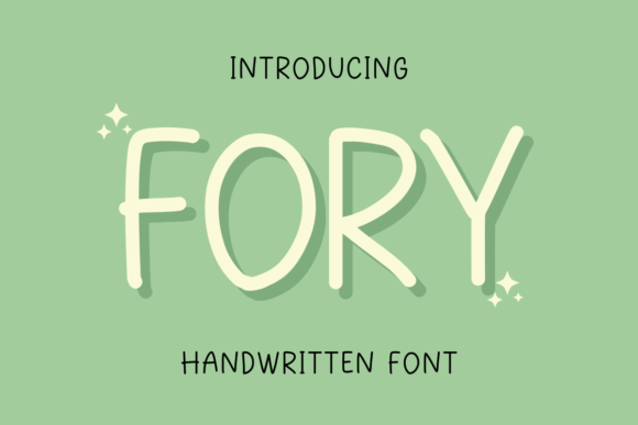 Fory: A Quirky Handwritten Font