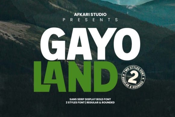Gayo Land Font: Bold and Modern