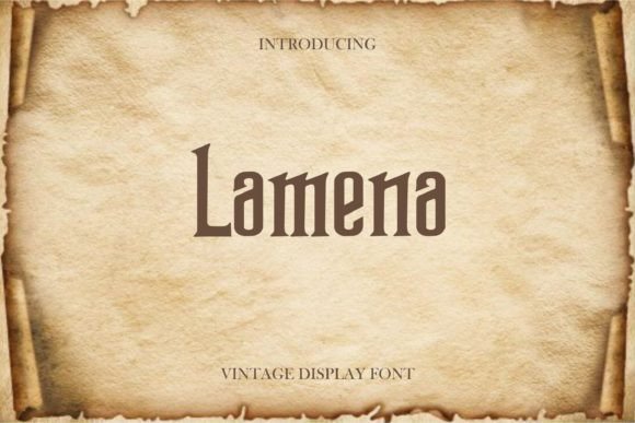 Lamena: A Bold Font for Business Branding