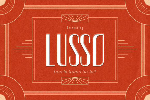 Lusso: A Bold Display Font for Gatsby-Era Glamour