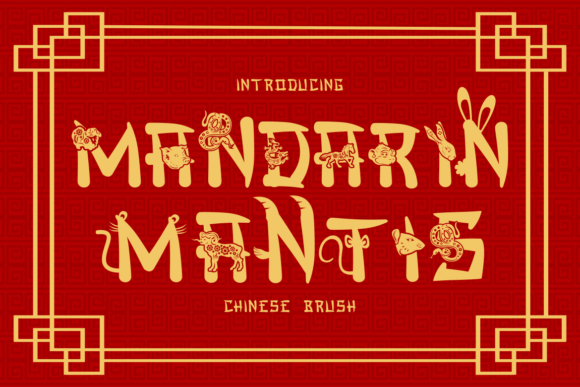 Mandarin Mantis Font for Creative Projects