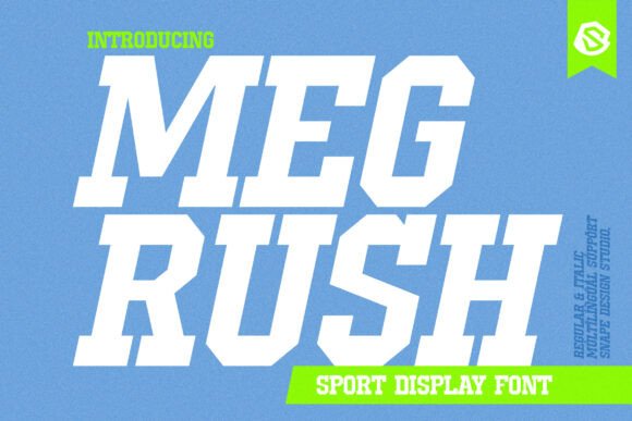 Megrush Font for Bold Web Design