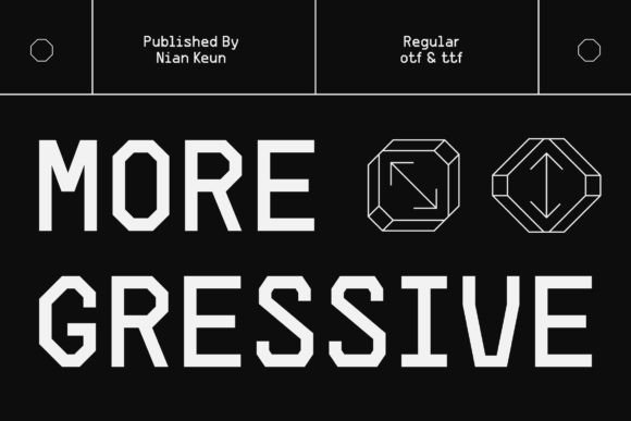Moregressive: A Bold Font for Business Branding
