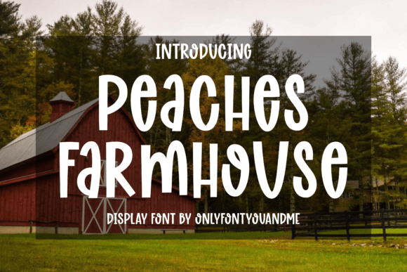 Peaches Farmhouse Font for Creative Projects