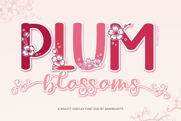 Plum Blossoms Duo Font Review