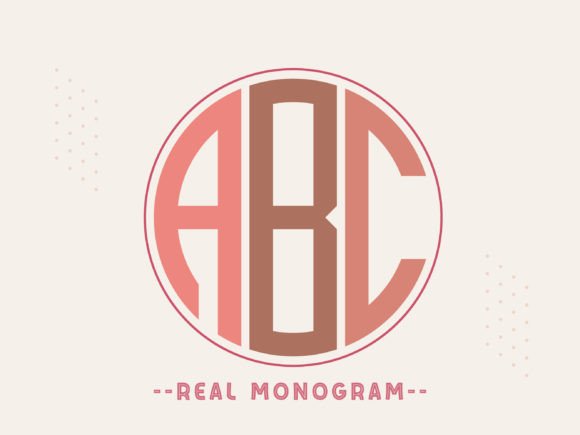 Real Monogram Font for Elegant Design
