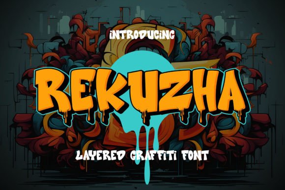 Rekuzha: Bold 3D Graffiti Font