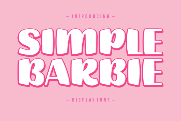 Simple Barbie Font for Creative Brands