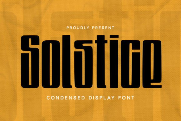 Solstice Font: Modern Display Type
