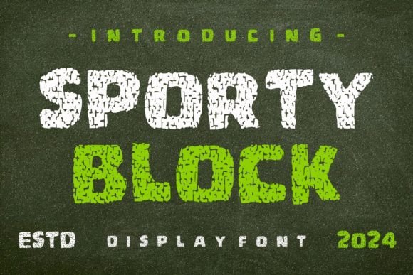 Sporty Block Font for Bold Branding