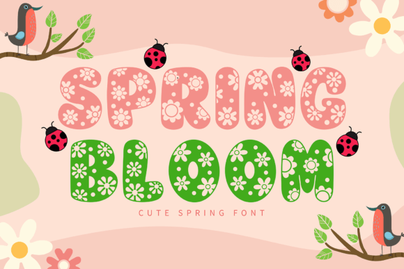 Spring Bloom Font for Creative Makers