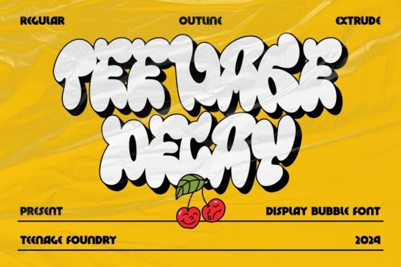 Teenage Decay Font for Creative Projects