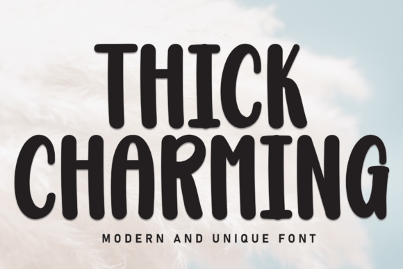 Thick Charming Font for Creative Projects