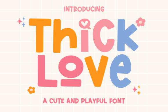 Thick Love Font for Creative Makers