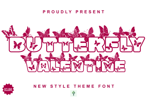 Valentine Butterfly Font
