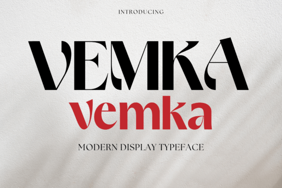 Vemka: A Bold Display Font for Digital Campaigns